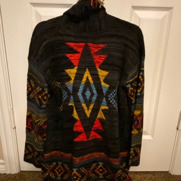 Multi color Small Sweater. It’s brand new ! I never wore it . Runs big . - Picture 3 of 3